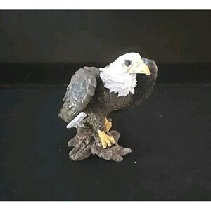 Bald Eagle Figurine Statue Wildlife Desk Decor Ornament Home Decoration 4"‎